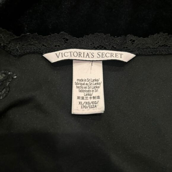 Victorias Secret Black Velvet Slip Dress - Picture 7 of 7